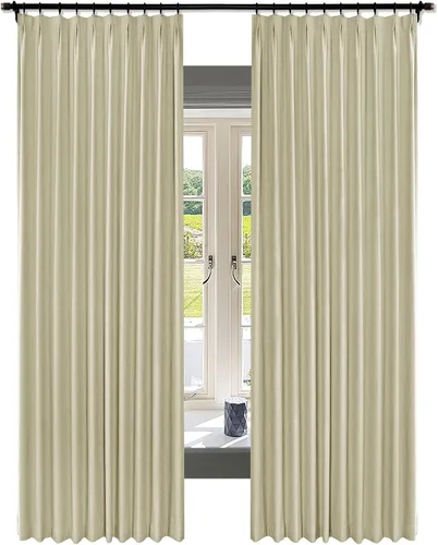 Miniatura 31 de Fcosie Juego de 2 paneles de cortinas opacas extralargas de 120 pulgadas de largo, cortinas de doble capa para oscurecer la habitación, paneles