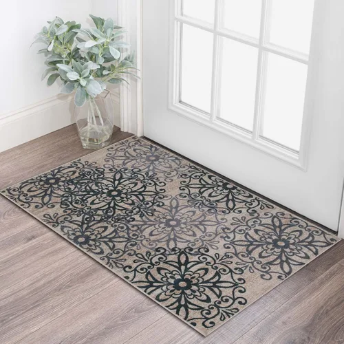 Miniatura 28 de SUPERIOR – Alfombra de área contemporánea de la colección Leigh - Alfombra moderna de 5/16 de pulgada (8 mm) de pelo con diseño de medallón floral