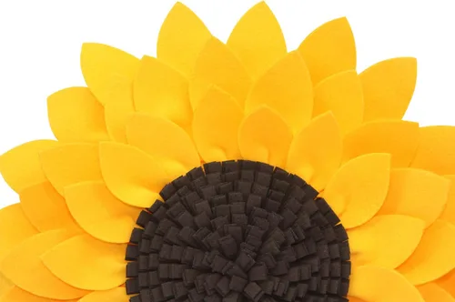 Miniatura 2 de Almohada de flores – Almohadas decorativas de girasol – Almohada redonda de margaritas de flores 3D – Almohada redonda de acento de girasol – Soleado