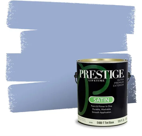 Miniatura 168 de Pintura Exterior + imprimación PRESTIGE, todo-en-uno, 1 galón, acabado mate, color comparable al Valspar* Royal Gray* VS151-Gris real