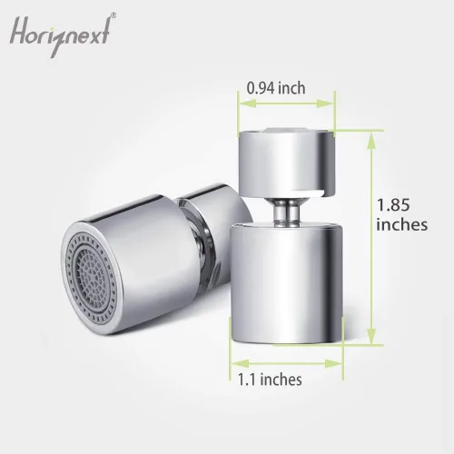 Miniatura 4 de Aireador de grifo para fregadero de cocina y baño, rociador de cabezal de grifo con filtro giratorio de 360 grados, extensor de manguera sin