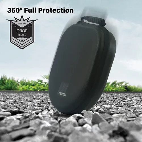 Miniatura 5 de iBenzer Funda para AirPods Max Funda de transporte de viaje para auriculares con bolsillo de malla, bolsa de almacenamiento impermeable, accesorios