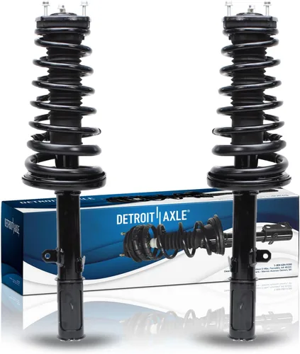 Miniatura 47 de Detroit Axle - Puntales 4WD para Ford Expedition Lincoln Navigator 1997-2002, 4 puntales completos con muelle helicoidal delantero trasero 1998 1999