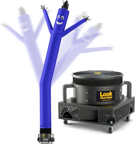 Miniatura 40 de LookOurWay Air Dancers Juego de Hombre de Tubo Inflable Mini - Tipo Inflable Ondulante Loco de 29" con Soplador para Publicidad de Escritorio - Verde
