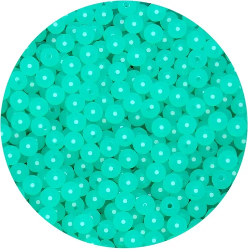 Miniatura 76 de BONNY BOXX 2000 piezas 4 mm cuentas redondas de acrílico de zafiro suave, bolas de plástico de chicle de burbujas, cuentas gruesas de bolas