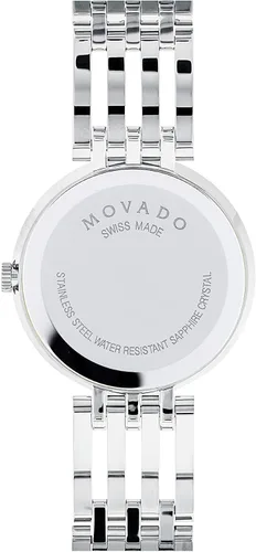 Miniatura 4 de Movado Reloj Esperanza de acero inoxidable para mujer con bisel de acento de diamante, platanegro (607052), PlataNegro, 0607052