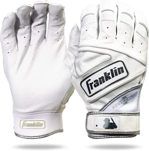 Miniatura 10 de Franklin Sports MLB Guantes de Béisbol - Guantes Powerstrap para Adultos y Jóvenes de Bateo para Hombres, Mujeres, Niños y Niñas Cromo Royal