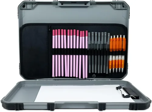 Miniatura 8 de ArtBin 6838AG - Tablero de dibujo, superficie de dibujo portátil con almacenamiento interno de arte y manualidades, color gris