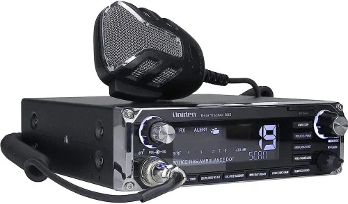 Uniden BEARTRACKER 885 - Radio CB híbrida con todas las funciones + policía de seguimiento de troncos digitales, incendios, ambulancias, escáner DOT