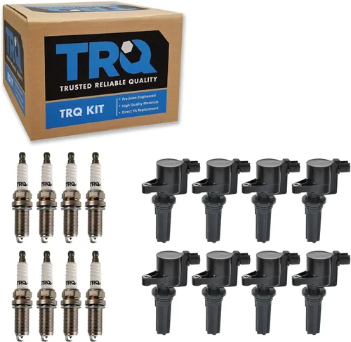 Miniatura 93 de Kit de Bobina de Encendido y Bujía TRQ 8 Piezas Bujías de Iridio Compatibles con Mercedes-Benz C250 2012-2015 y SLK250 2012-2015