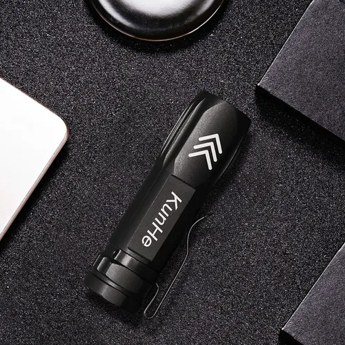 Miniatura 6 de KunHe Paquete de 5 Mini Linternas Recargables a Granel USB-C Pequeñas Linternas de Alto Lúmen con Clip Portátil de Bolsillo para EDC, Uso Doméstico