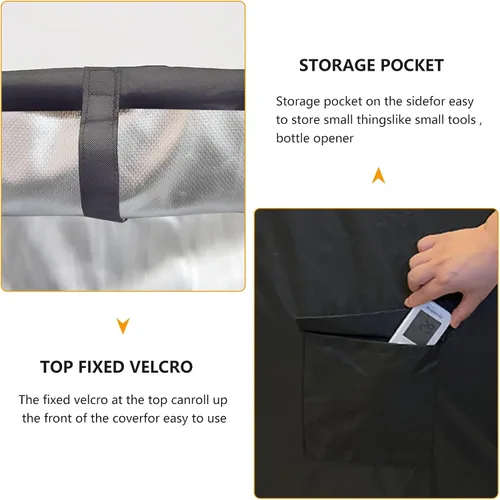Miniatura 5 de Funda para estantería, impermeable, a prueba de polvo, se adapta a estantes de 36 pulgadas de ancho x 14 pulgadas de profundidad x 54 pulgadas