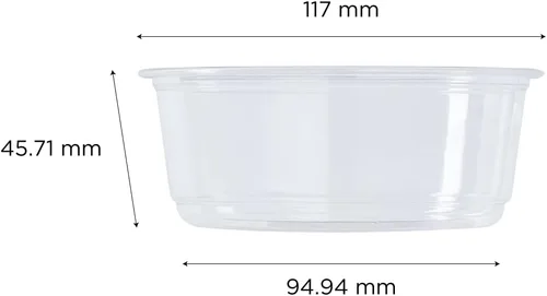 Miniatura 5 de Karat Contenedor Deli Redondo de 8oz PET (117mm), FP-DC8-PET - 500