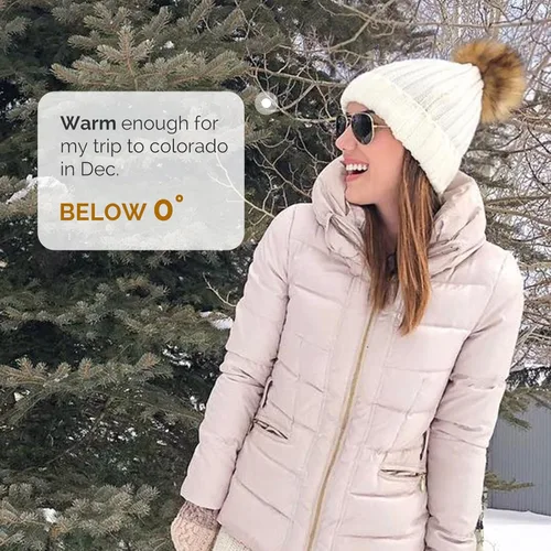 Miniatura 9 de FURTALK - Gorro de punto para el invierno con pompón de piel sintética, cálido, para mujeres
