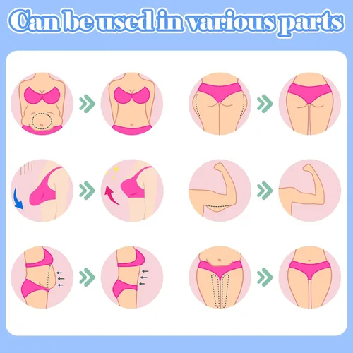 Miniatura 6 de Bonuci 30 cintas de levantamiento de abdomen, invisibles, impermeables, celulitis, bikini, traje de baño, muslo, pecho, piel, cintas para mujer