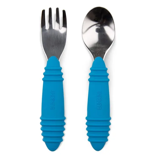 Miniatura 21 de Bumkins Juego de utensilios para bebés, Chewtensils cucharas de silicona para mojar, autoalimentación, destete dirigido por el bebé, aprendizaje
