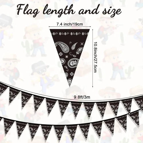 Miniatura 3 de 123 piezas de decoraciones de fiesta de vaquero occidental para 30 invitados, juego de vajilla desechable con platos, tazas, servilletas, pancartas
