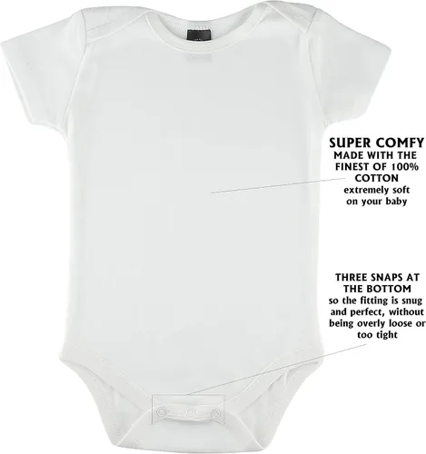 Miniatura 4 de Camiseta Little Pipers de algodón, color blanco, paquete de 3