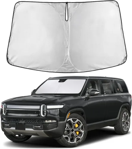 Autovir Parasol para parabrisas Rivian R1S 2022-2024 2025 2026, parasol para ventana delantera, protección UV, bloqueador de calor, accesorios