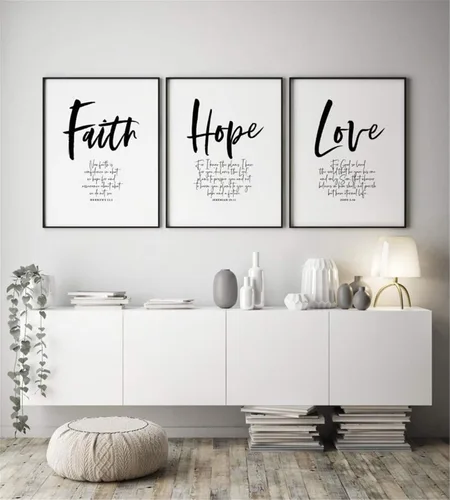 Miniatura 6 de Póster de 3 piezas con texto en inglés "Love Always Wins" (Love Always Wins), diseño de pared blanco y negro, arte de pared, pintura en lienzo