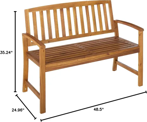 Miniatura 3 de Tamika - Banca de madera de acacia para exterior.