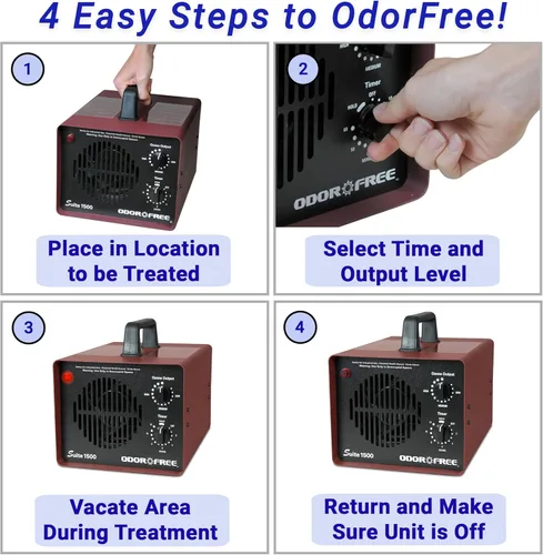 Miniatura 5 de OdorFree Suite 1500 Máquina de Ozono para Eliminación de Olores de Apartamentos Pequeños, Hoteles, Vehículos y Barcos - Generador de Ozono
