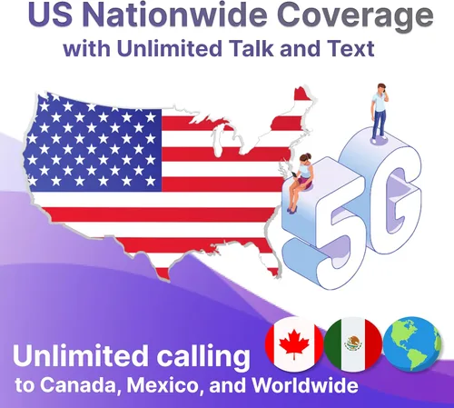Miniatura 2 de Jethro Mobile Plan prepago – 30 días de conversación y texto ilimitados + 10 GB de datos de alta velocidad Funciona con iPhone, Android