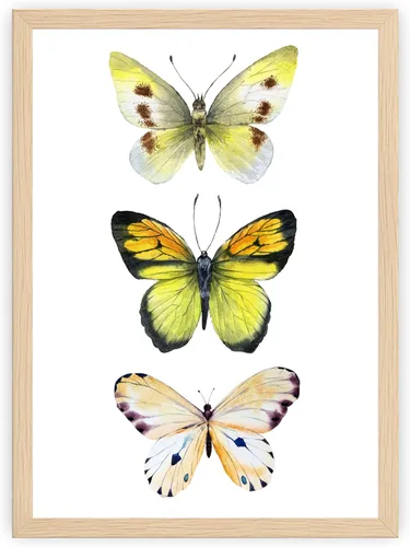 Miniatura 8 de Arte de pared de mariposas - Decoración de mariposas rosadas - Impresión artística de acuarela - 11 x 14 - Póster sin marco