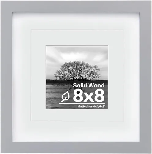Miniatura 82 de Egofine - Portarretratos de 4 x 6 pulgadas, de madera maciza con plexiglás, para fotos de 3.5 x 5 con paspartú o de 4 x 6 sin paspartú, para colocar