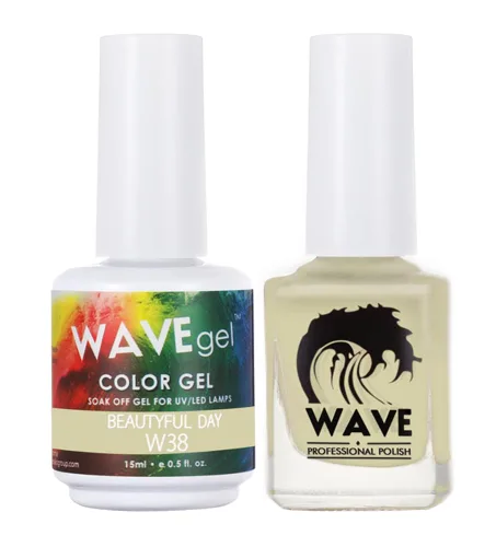 Miniatura 35 de WAVEGEL - Juego dúo de gel y esmalte de uñas a juego - Colección Simplicity - #P109 Blizzard I 0.5 onzas