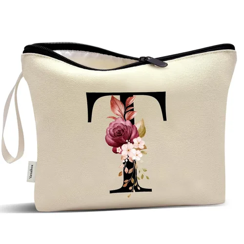 Miniatura 177 de Vavabox A-Z Bolsa de Maquillaje Personalizada, Regalos de Cumpleaños para Mujeres y Mamá, Regalos para la Mejor Amiga, Bolsa de Cosméticos