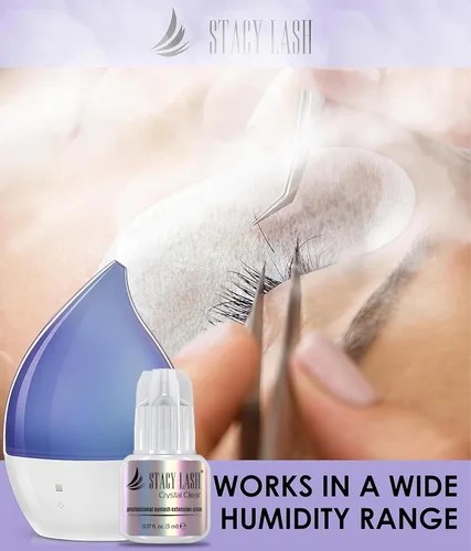 Miniatura 7 de STACY LASH Pegamento de extensión de pestañas transparente (0.17 fl.oz/0.2 fl oz)/1 segundo de tiempo de secado/retención - 8 semanas/adhesivo