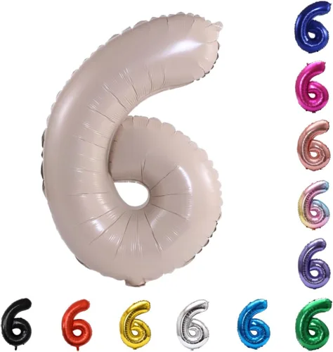 Miniatura 186 de YPSelected Globo grande de 32 pulgadas de helio con números 0-9 de papel de aluminio azul para cumpleaños, bodas y fiestas (Azul, 3)