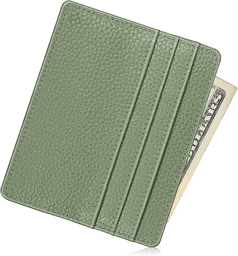 Miniatura 105 de Fintie Billetera delgada y minimalista para bolsillo frontal, con bloqueo RFID, tarjetero y ventana de identificación, para hombre o mujer