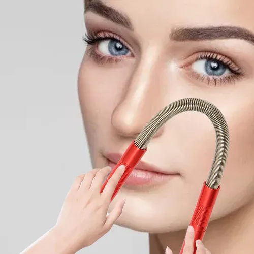Miniatura 4 de Removedor de vello facial, herramienta de roscado de resorte, depiladora facial depiladora depiladora facial de resorte para mujer, bobina