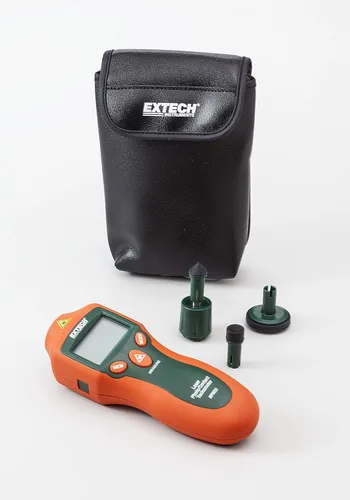Miniatura 5 de Extech RPM33 - Tacómetro combinado de contacto y láser para fotos, medidor digital de mano para RPM, velocidad de superficie y longitud, 2 a 99,999