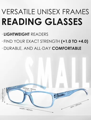 Miniatura 5 de HEEYYOK Readers For Wome Reading Glasses Womem For Small Face Square Cheaters Reading Glasses Womens Lightweight 4-Pack Paquete de 4