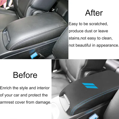 Miniatura 5 de YOSRTER - Funda para el reposabrazos de la consola central para Dodge Journey, accesorios 2011-2018 2019 2020, de piel antiarañazos