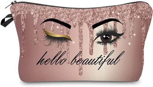 Miniatura 16 de Bolsa de maquillaje para bolso, bolsas de cosméticos para mujer, regalo inspirador para mujer, pequeña bolsa de cosméticos divertida, bolsa de viaje