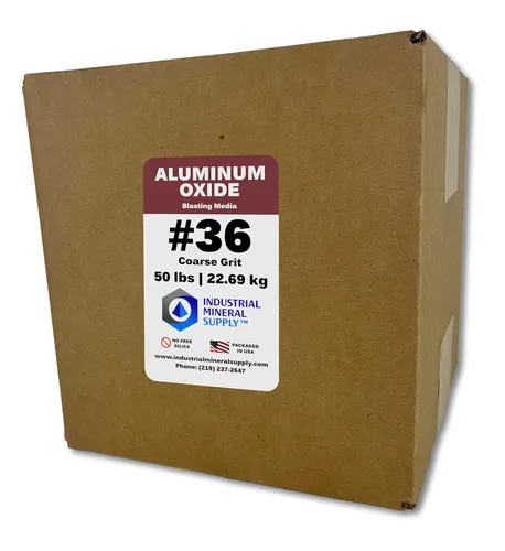 Miniatura 11 de Óxido de aluminio - 50 lbs. o 22.69 kg. - Medios abrasivos de chorro de arena para arenadores, pistolas de chorro de arena y cabinas de chorro