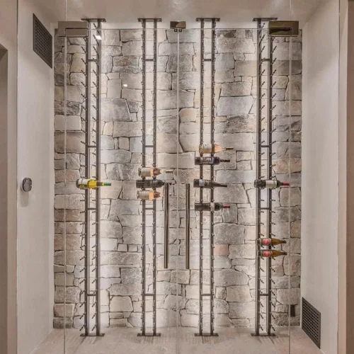 Miniatura 7 de Ultra Wine Racks - Estantería para Vinos de Montaje de Piso a Techo (1 Lado, Profundidad Simple, Negro, Capacidad para 21 Botellas de Vino)