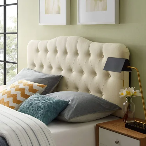 Miniatura 11 de LexMod Annabel cabecera de cama de vinilo Beige