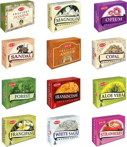 Miniatura 6 de Hem 12 cajas surtidas de conos de incienso, (120 en total), fragancia natural para habitaciones aromáticas, incienso removedor de olores