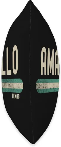 Miniatura 2 de Amarillo TX Texas Travel & 80s Style Throw Pillow