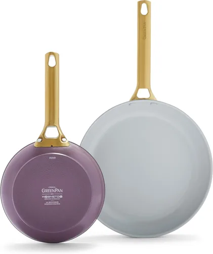 Miniatura 12 de GreenPan Reserve - Juego de sartenes de 10 y 12 pulgadas, antiadherentes, de cerámica saludable y anodizadas duras, sin PFAS, inducción, aptas