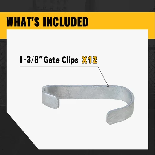 Miniatura 7 de VIVIDA Clips de puerta de 1-3/8 pulgadas para valla de eslabones de cadena, banda de clip para panel de perrera para tubo de diámetro exterior