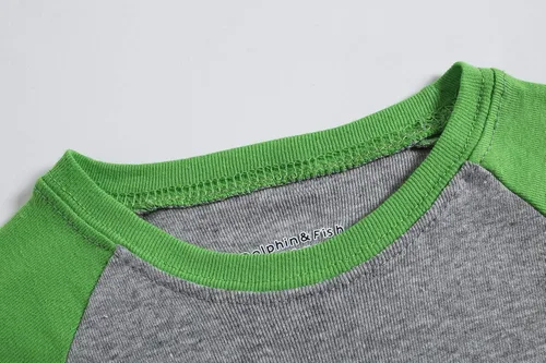 Miniatura 5 de Dolphin&Fish Pijamas para niños de 4 piezas, ropa de dormir de algodón para niños pequeños