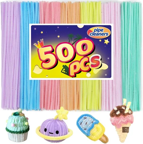Miniatura 10 de Bundooraking Limpiadores de tuberías, limpiadores de tuberías para manualidades, manualidades, suministros de manualidades, suministros de arte