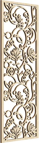 Miniatura 109 de 9 3/8"W x 24 3/8"H x 1/4"T Caspio Decorativos Paneles De Pared De Madera De Calado, Roble Rojo rojo (Red Oak)