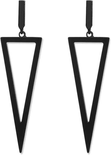 LILIE&WHITE Pendientes colgantes de triángulo de metal para mujer, joyería de disfraz
